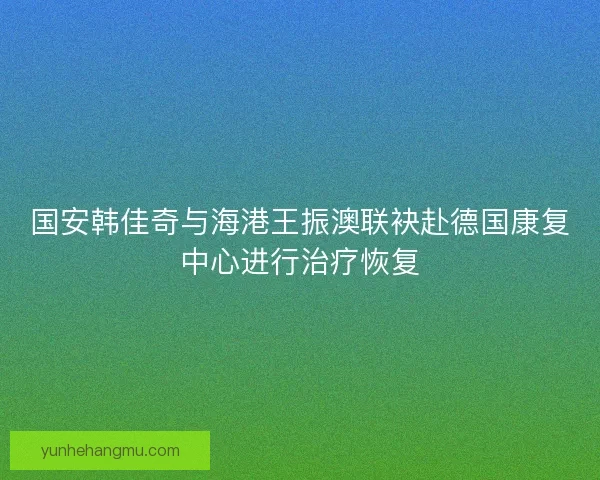 国安韩佳奇与海港王振澳联袂赴德国康复中心进行治疗恢复